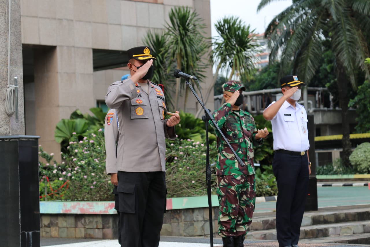 Apel Gelar Pasukan Ops Ketupat Jaya 2021, Tiga Pilar Jaksel Siap Berikan Rasa Aman Dan Nyaman di Idul Fitri