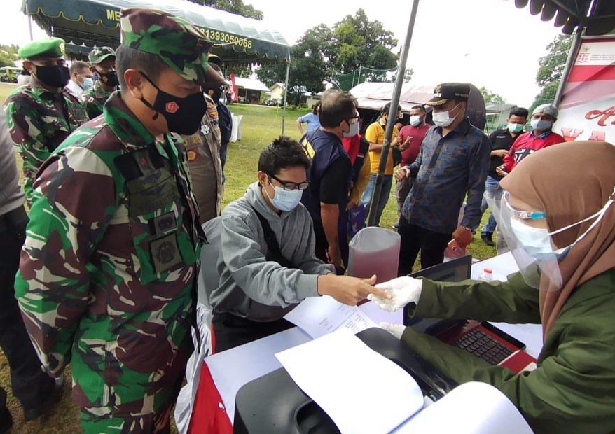 Tiga Kotamaops TNI AU Targetkan Belasan Ribu Warga Divaksin