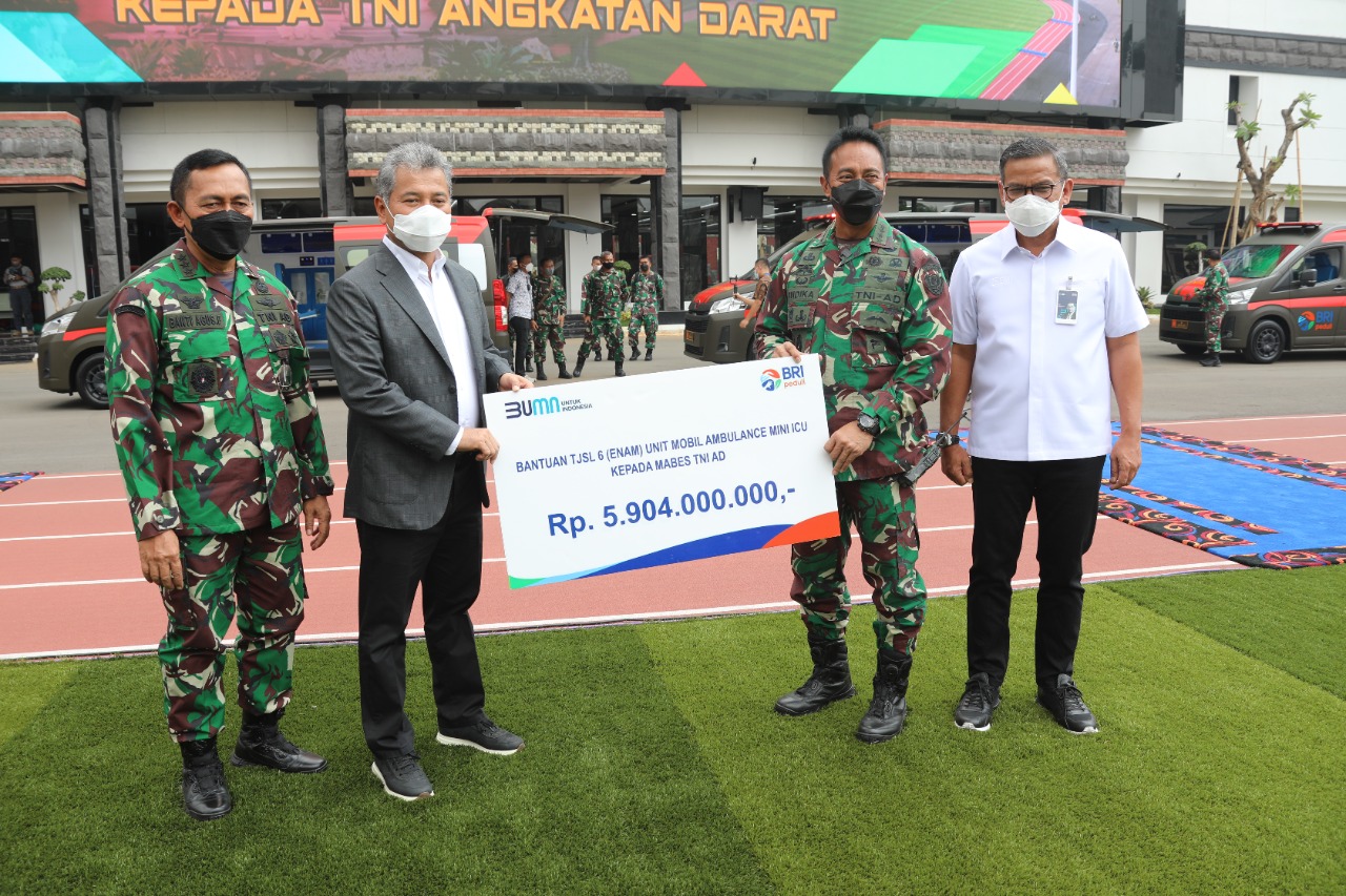 TNI AD Terima Hibah Ambulance dan Alat Kesehatan