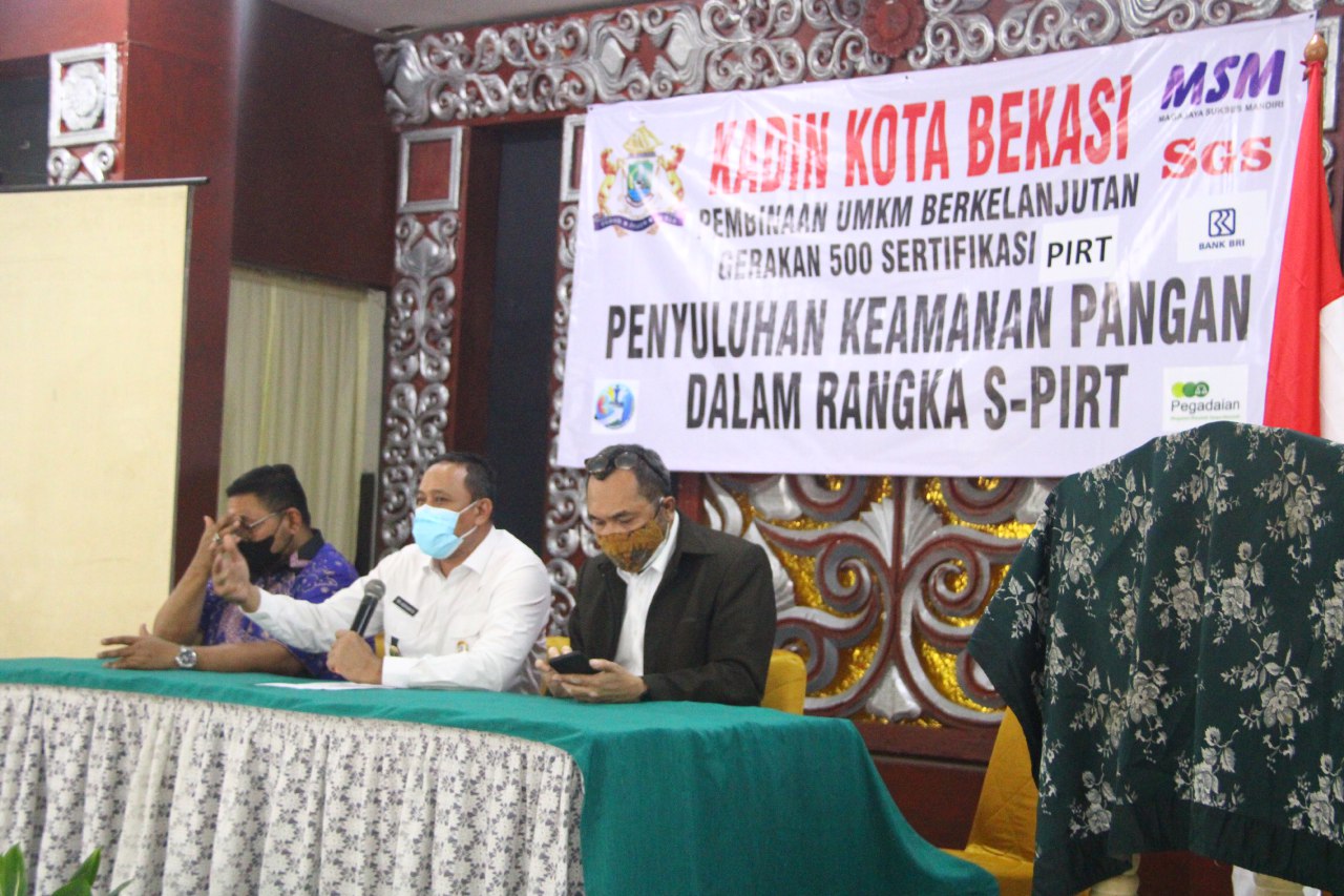 Wakil Walikota Bekasi Tri Adhianto Apresiasi Kadin Fasilitasi SP-PIRT UMKM Kota Bekasi