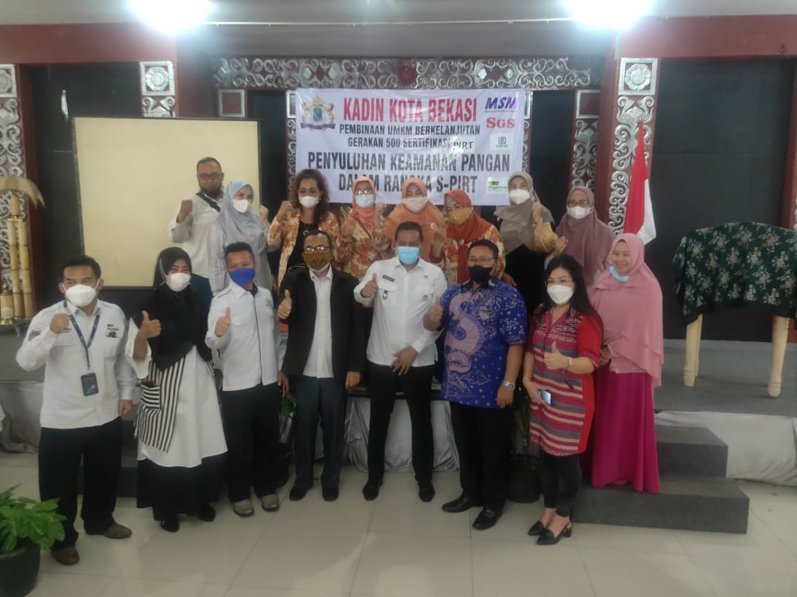 KADIN Kota Bekasi Canangkan Gerakan 500 Kepemilikan Izin PIRT Produk UMKM Untuk Meningkatkan Daya Saing