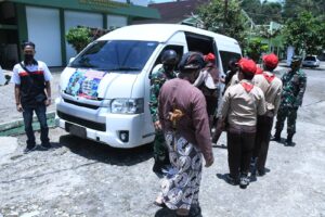 Tingginya Animo Masyarakat TNI AU Kerahkan Puluhan Bus dan Truk Antar- Jemp di Provinsi DIY