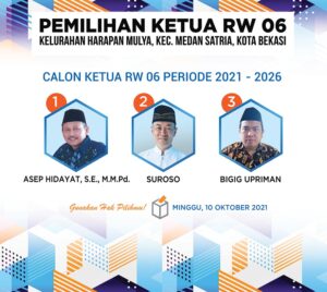 Asep Hidayat, SE, MMPd Balon Ketua RW 06 Harapan Mulya Medan Satria Bekasi